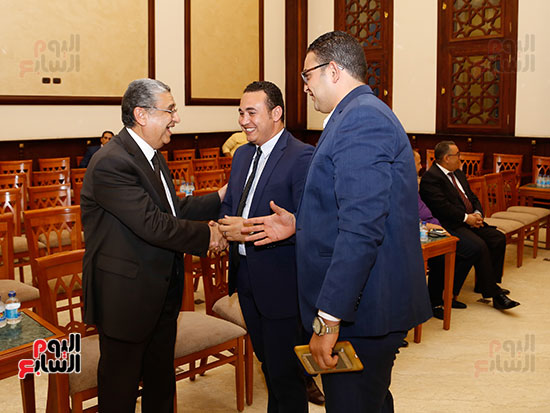 رئيس البرلمان ووزير الكهرباء وزعيم الأغلبية يشهدون عقد قران النائب أحمد زيدان (2)