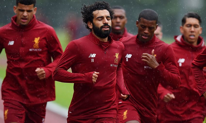 محمد صلاح فى تدريبات ليفربول