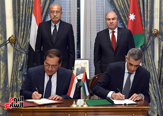 توقيع اتفاقيه بين مصر والاردن (2)