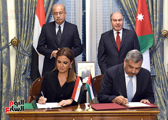 توقيع اتفاقيه بين مصر والاردن (6)