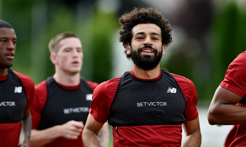 محمد صلاح فى تدريبات ليفربول