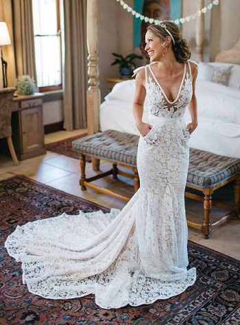 فساتين زفاف ـ فستان زفاف رقيق موديل عروسة البحر
