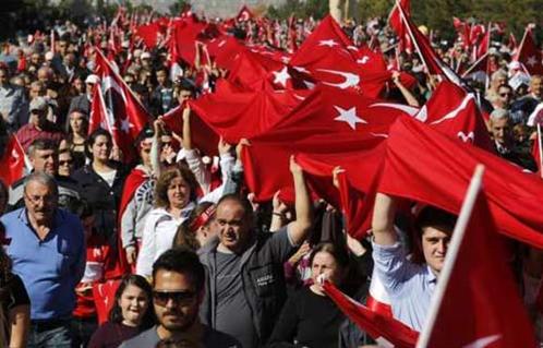 مسيرات فى تركيا