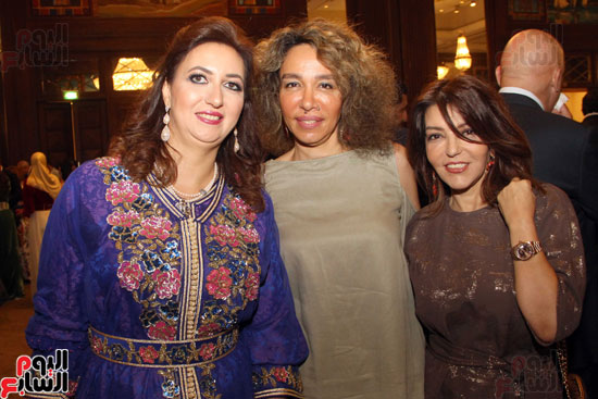 حرم السفير الأردنى و الفنانة سميرة سعيد