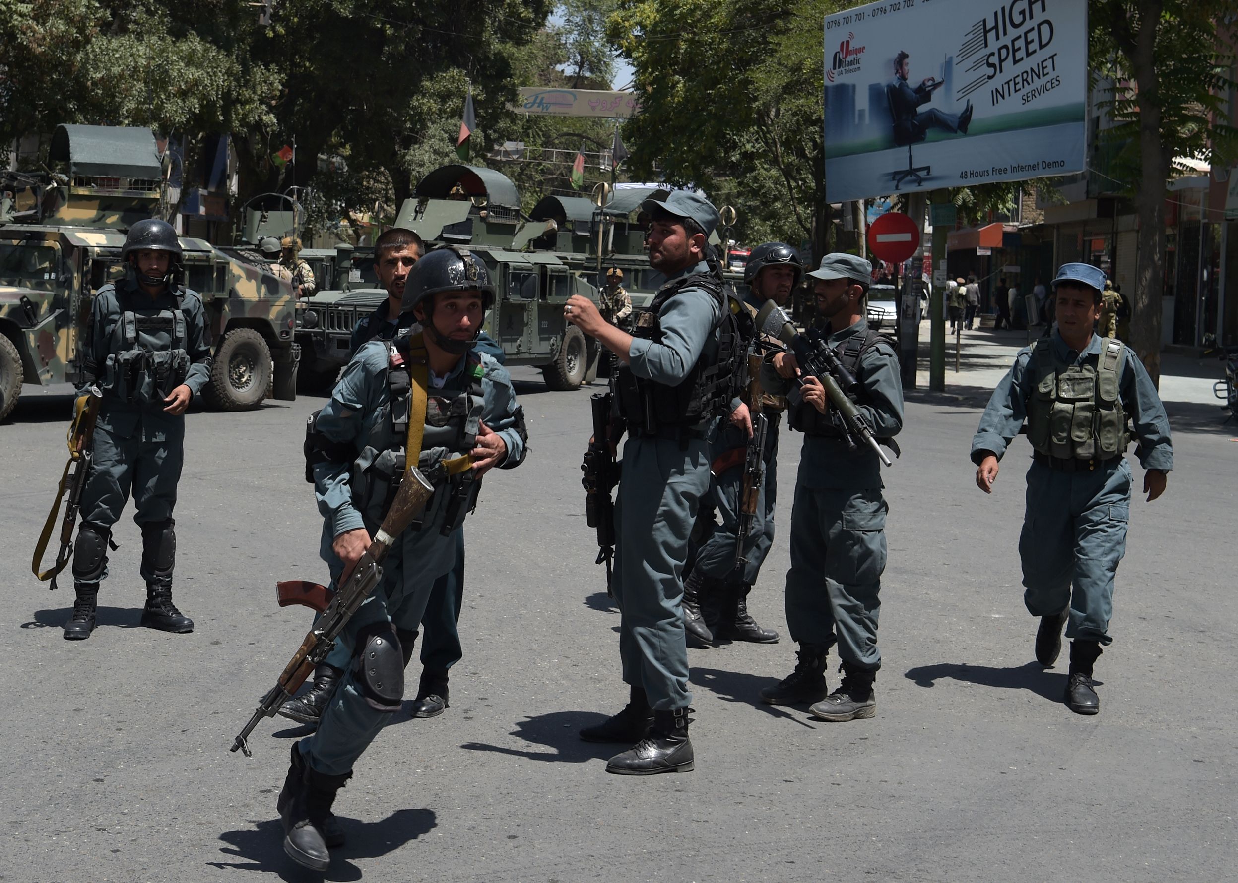 انتشار أمنى مكثف للشرطة الأفغانية عقب تفجير كابول