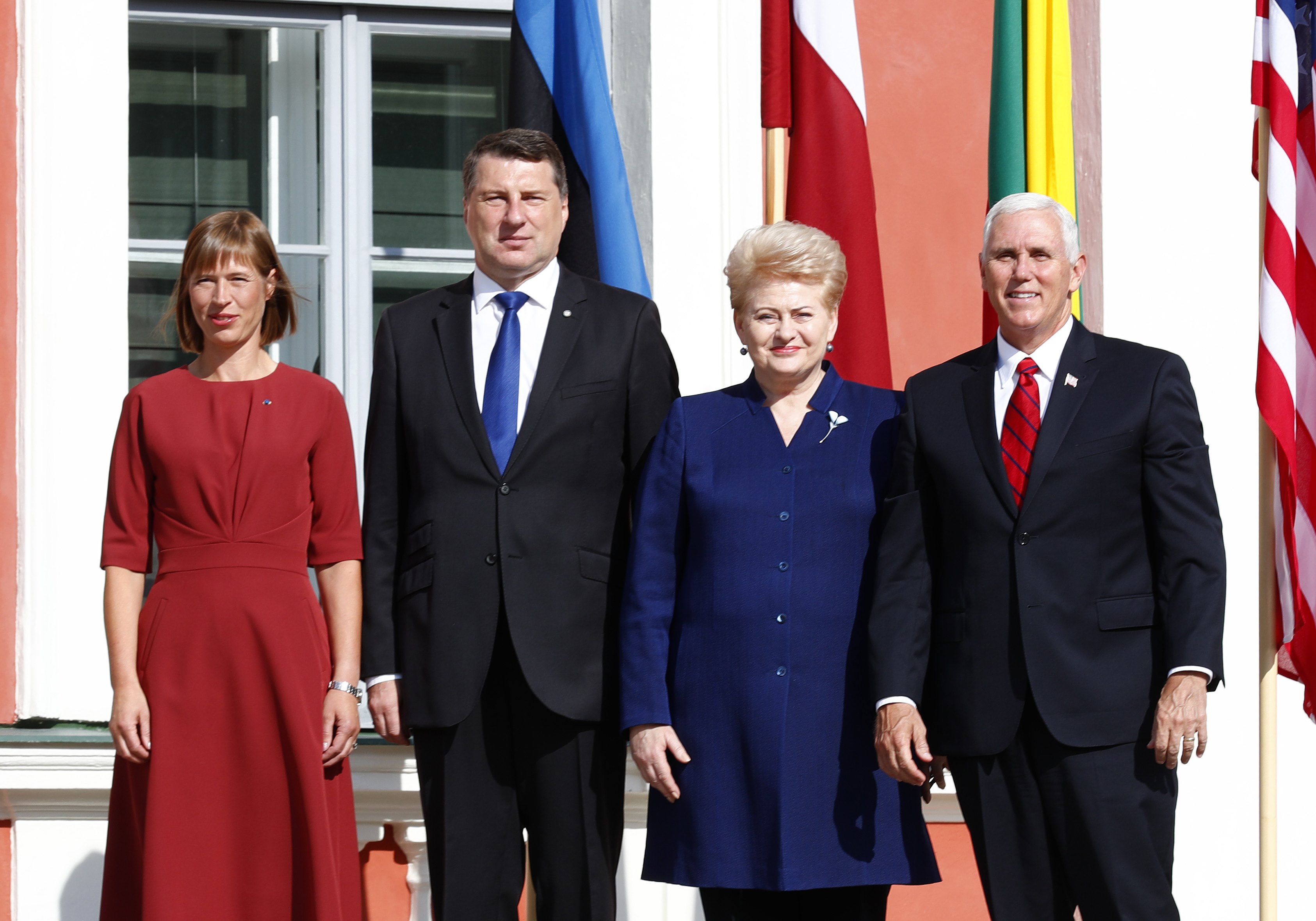 مايك بنس ورؤساء استونيا ولاتفيا وليتوانيا