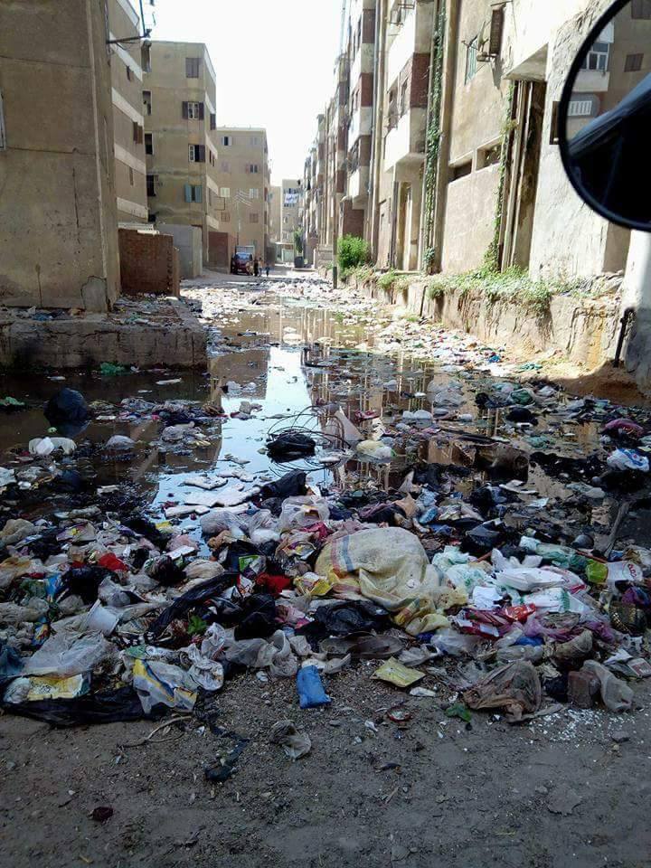 القمامة وطفح مياه المجارى فى مساكن طابا