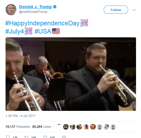 أغنية ترامب فى عيد الاستقلال