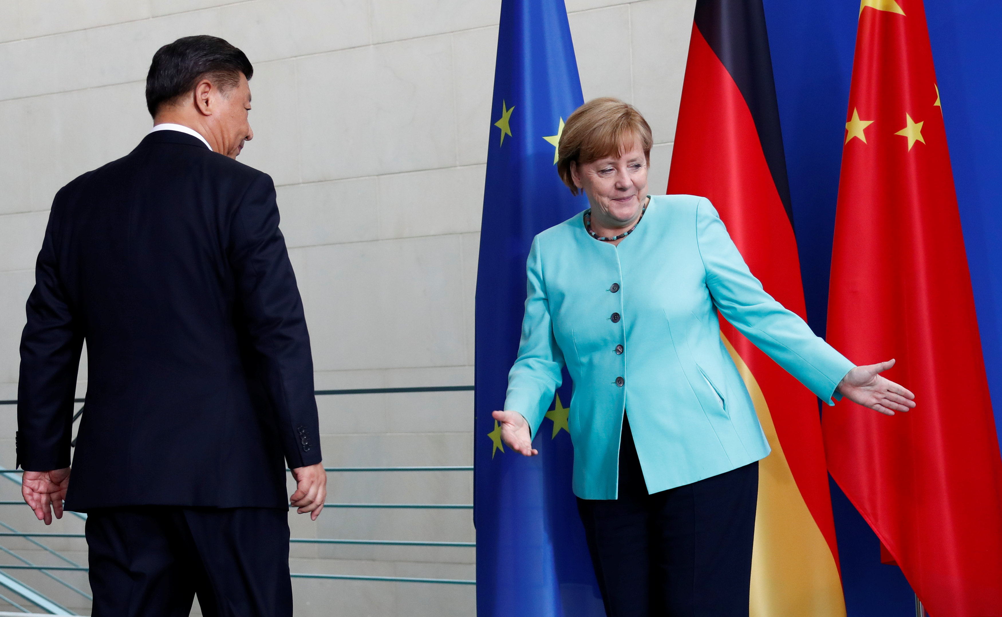 استقبال الرئيس الصينى فى برلين
