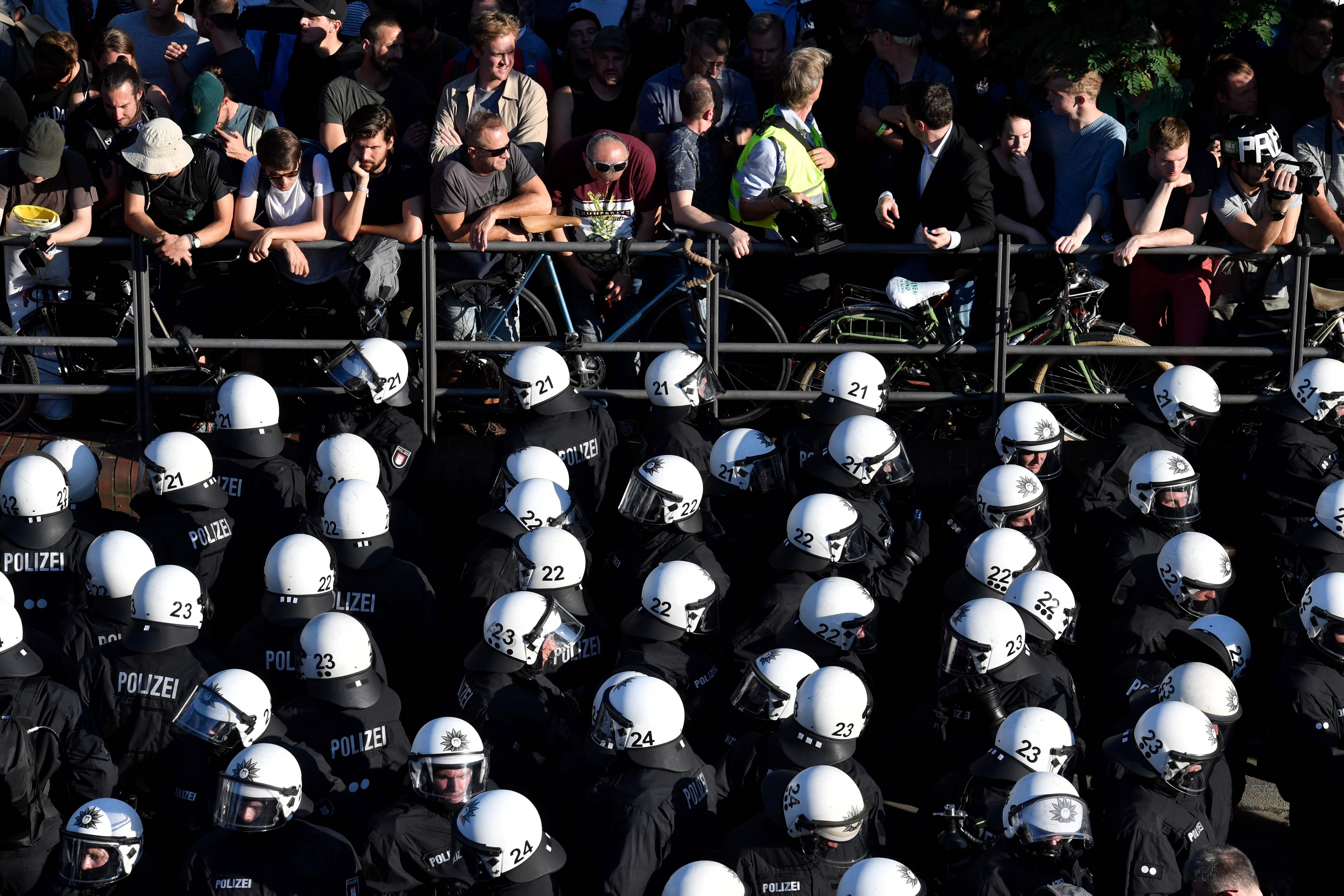 الشرطة الألمانية ضد المتظاهرين
