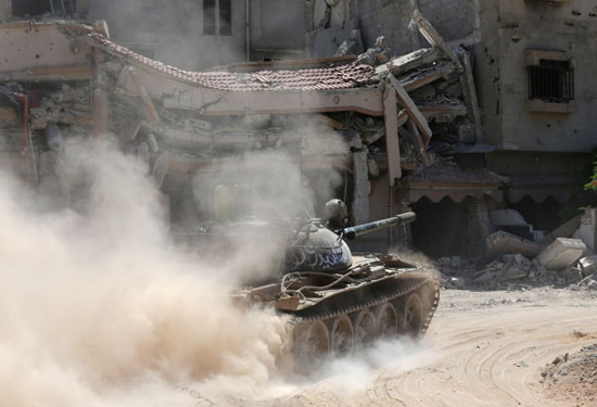 توغل آليات عسكرية فى مدينة بنغازى الليبية