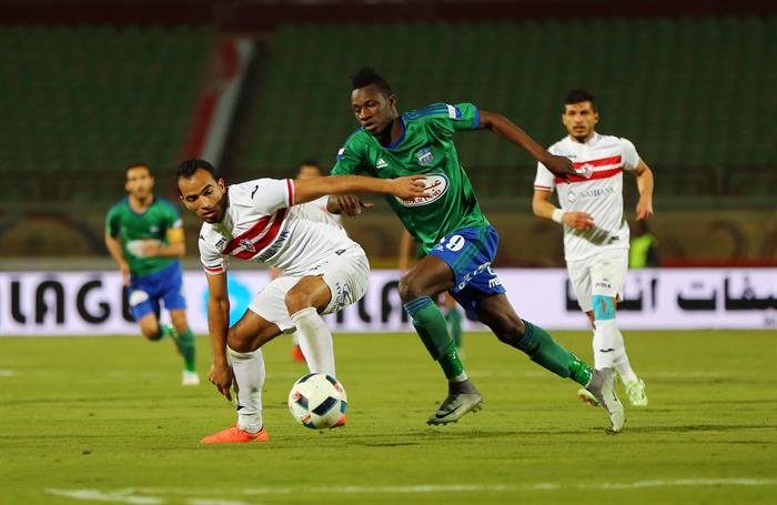 مباراة سابقة بين الزمالك والمقاصة