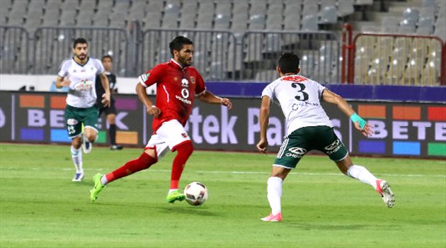 صالح جمعة في مباراة المصري