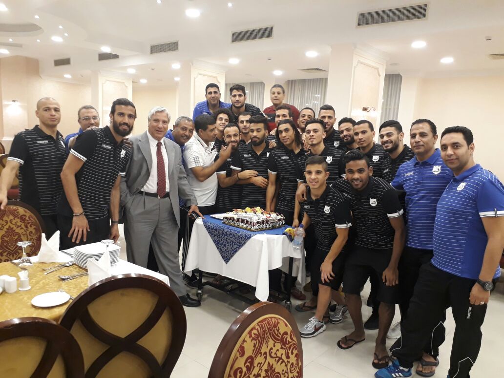 إنبى يحتفل بعمرو مرعى إنبى يحتفل بعمرو مرعى