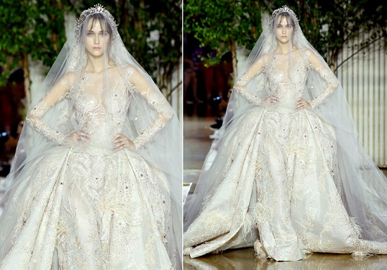 فستان زفاف من مجموعة زهير مراد 