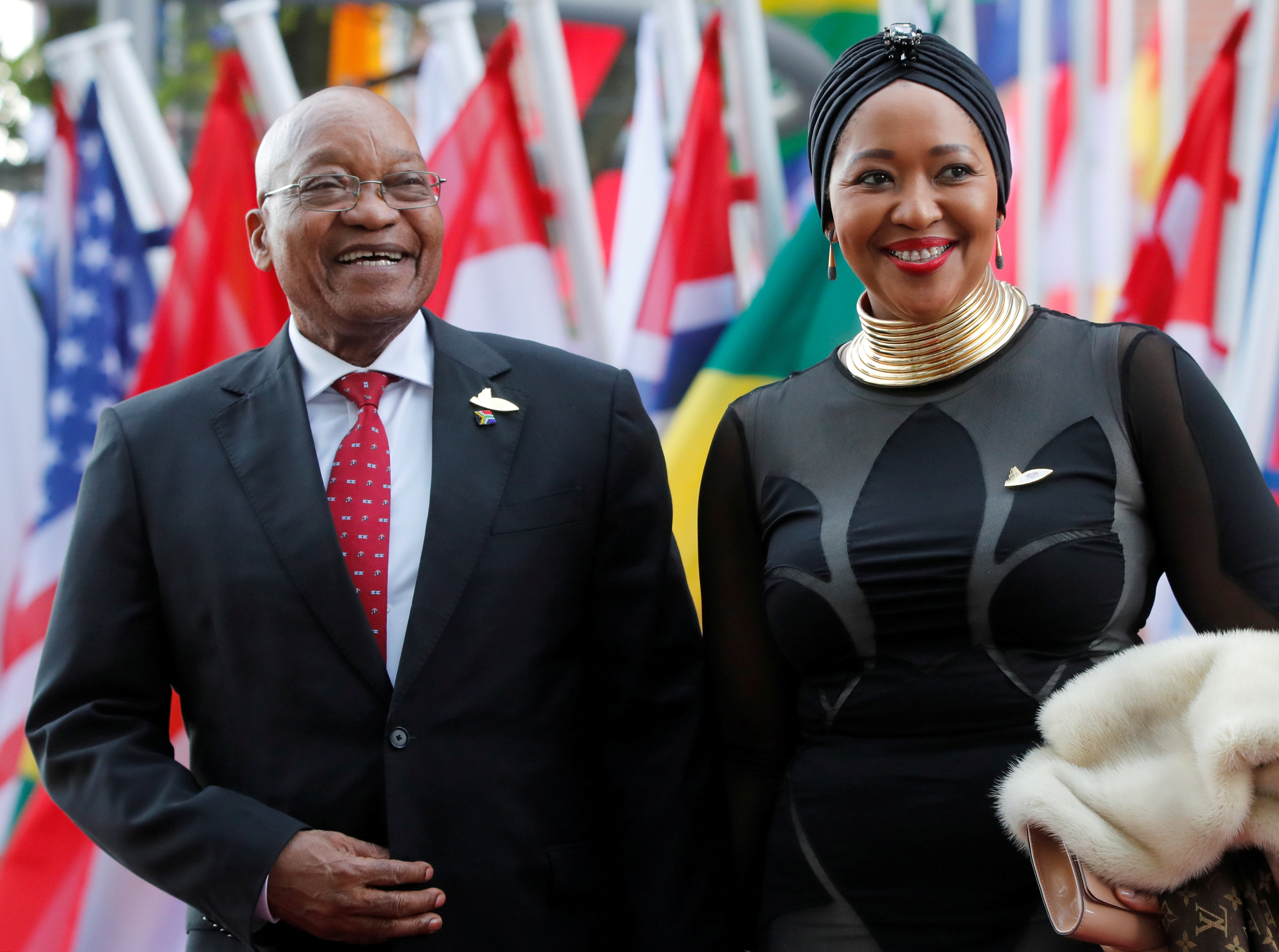 رئيس جنوب أفريقيا جاكوب زوما وزوجته ثوبيكا ماديبا