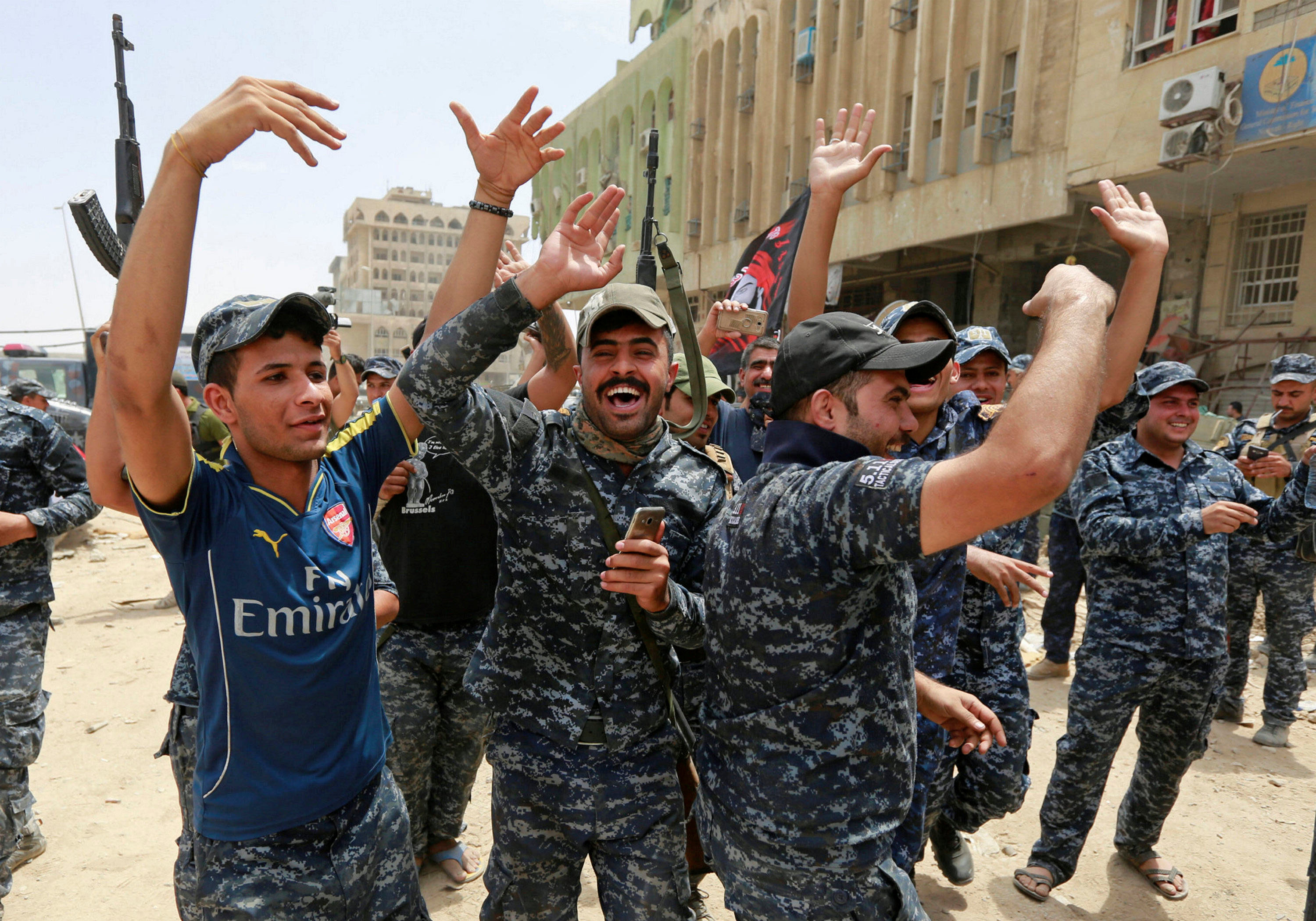 فرحة القوات العراقية