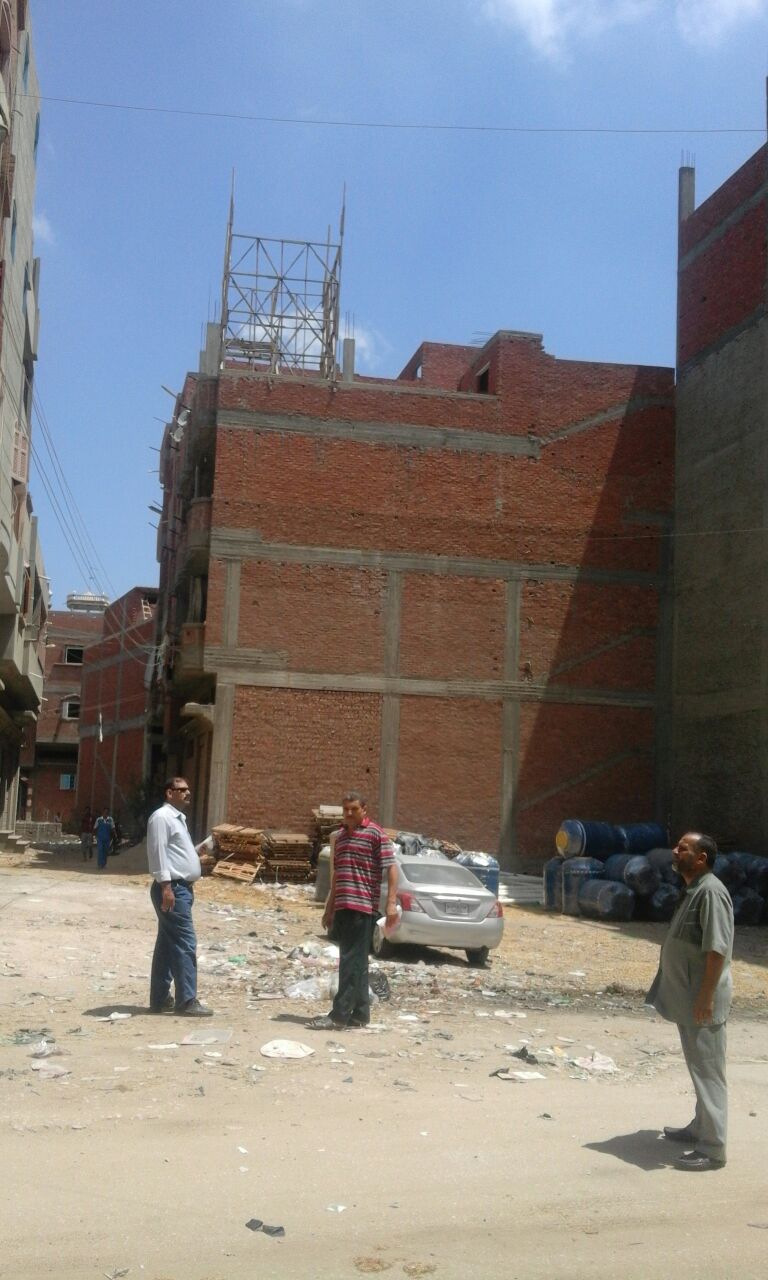  إزالة أبراج الحمام في مدينة الروضة بدمياط (4)
