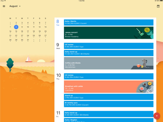 تحديث Google-Calendar