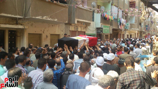 تشييع جثمان الشهيد النقيب محمد صلاح