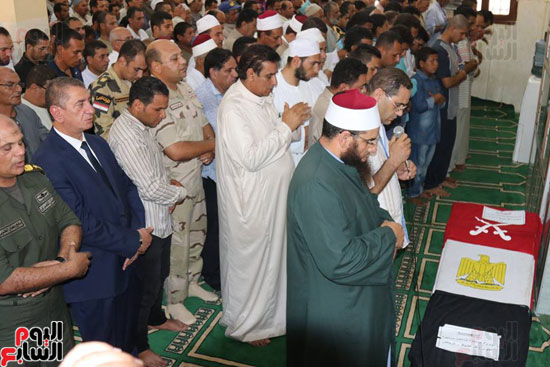 الصلاة على جثمان الشهيد عبد الجواد عبد العليم عبد الجواد