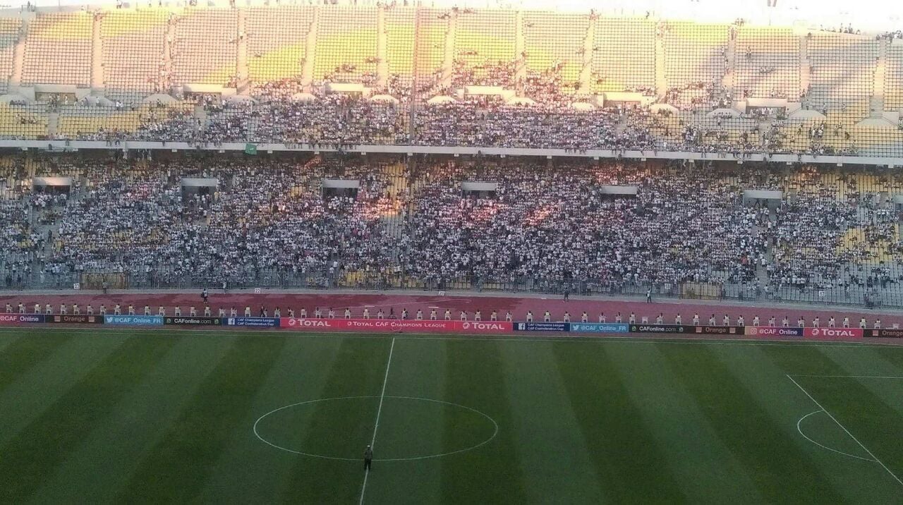 جماهير الزمالك فى ملعب برج العرب