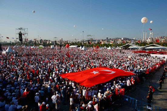 احتجاجات ضد الرئيس التركى
