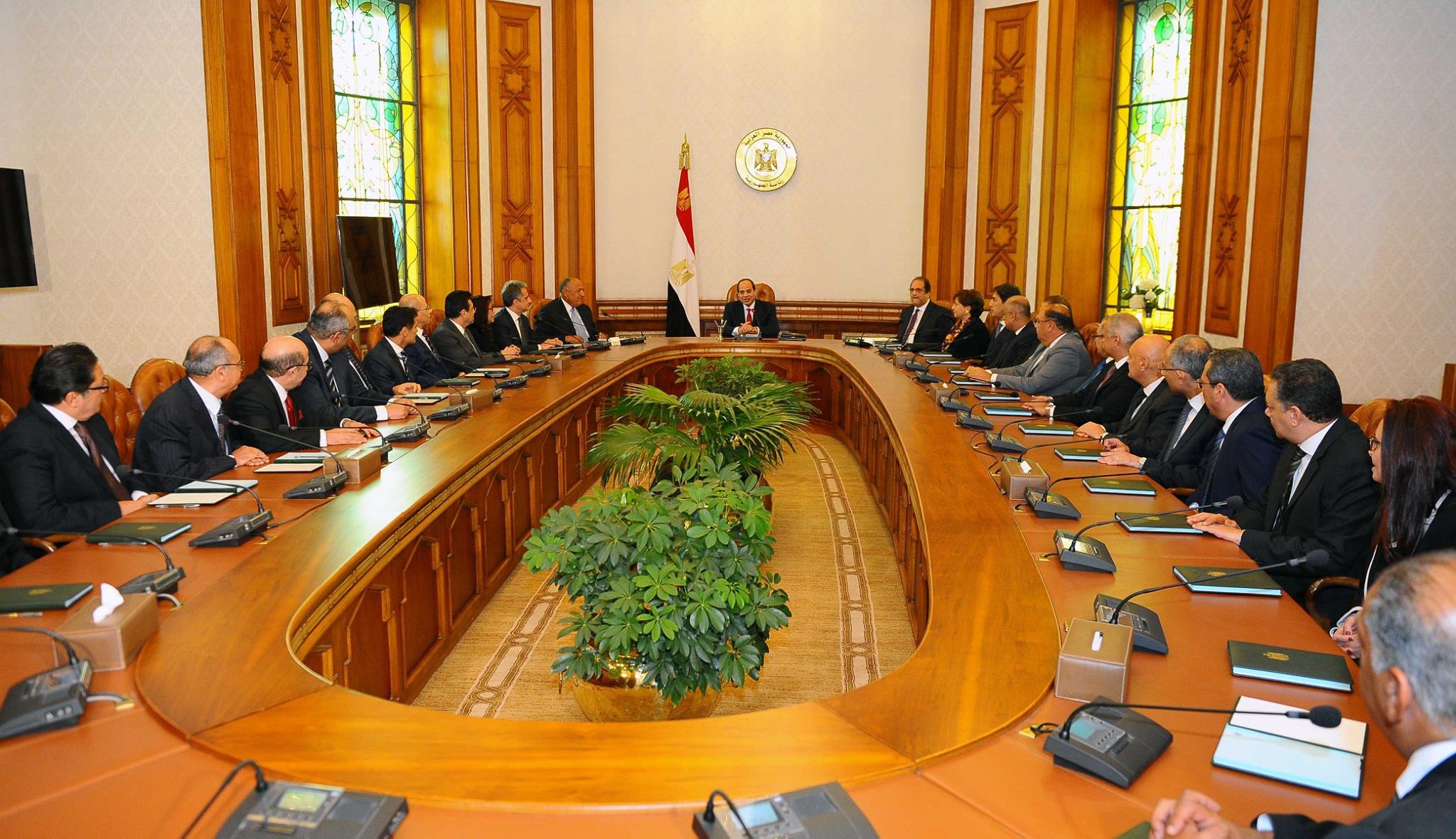الرئيس السيسى خلال أجتماعه مع السفراء المرشحين للعمل فى الخارج