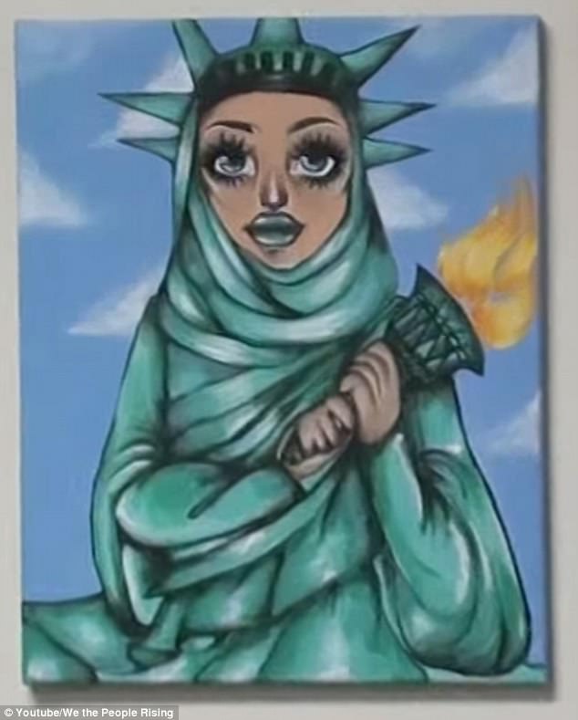 تمثال الحرية ترتدى الحجاب