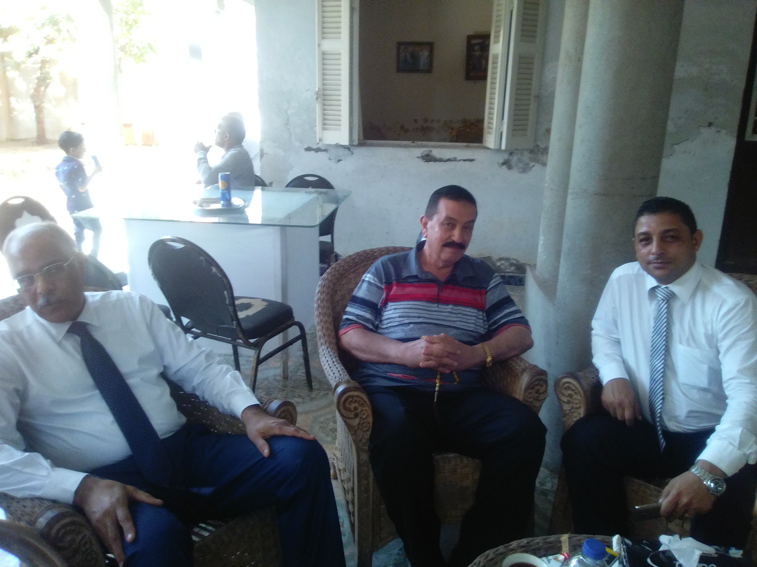 جمال علام ويوسف البدري عضو البرلمان السابق والعميد سيد أحمد عضو البلمان الحالي