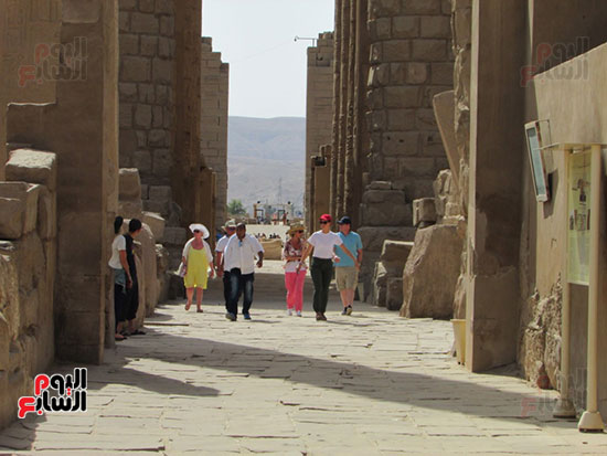   زيارات السياح لمعابد الاقصر