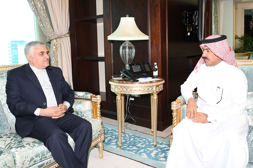 لقاء السفير الإيرانى بمسئولين قطريين