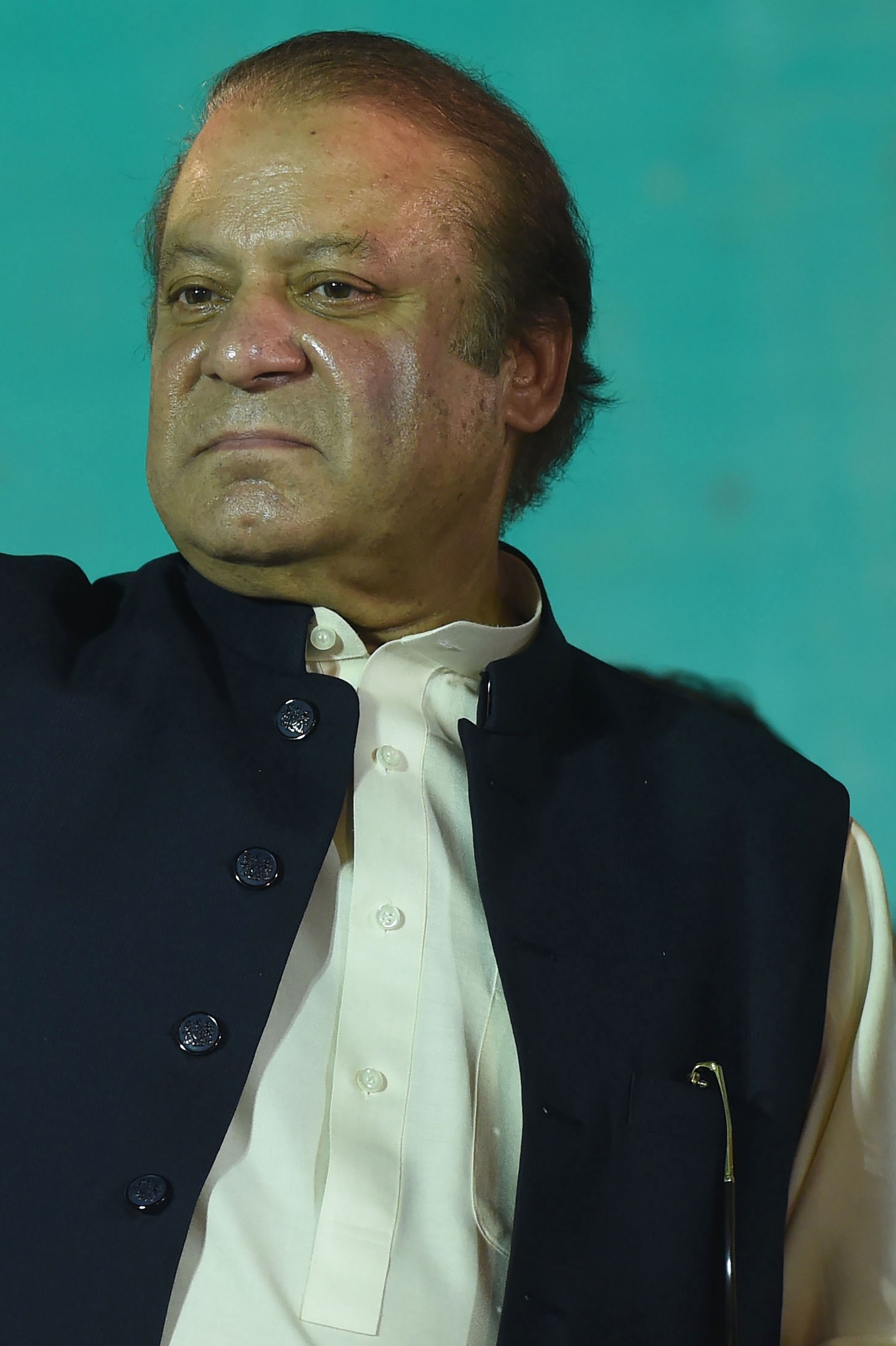 رئيس الوزراء الباكستانى السابق نواز شريف عقب عودته