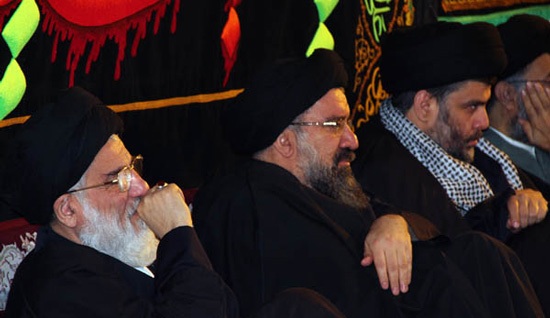 الصدر فى ايران مع رئيس المخابرات الايرانية