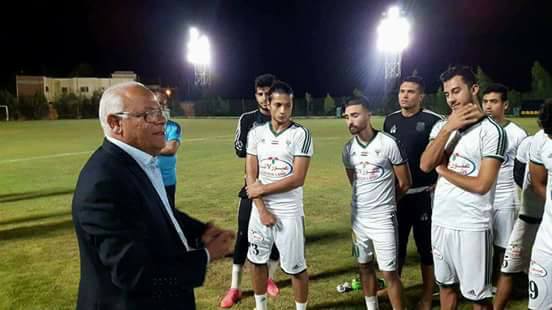 محافظ بورسعيد مع لاعبي المصري