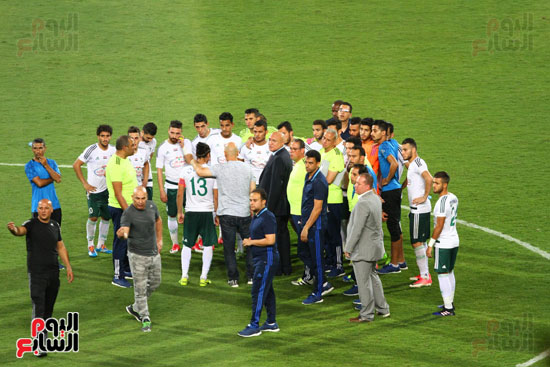 الحزن يسيطر على لاعبى المصرى بعد المباراة