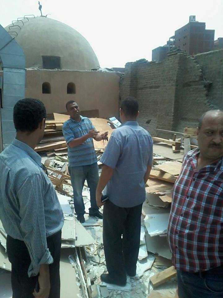 تعاون بين كنيسة أبى سيفين بمصر القديمة والآثار لإزالة التعديات (2)