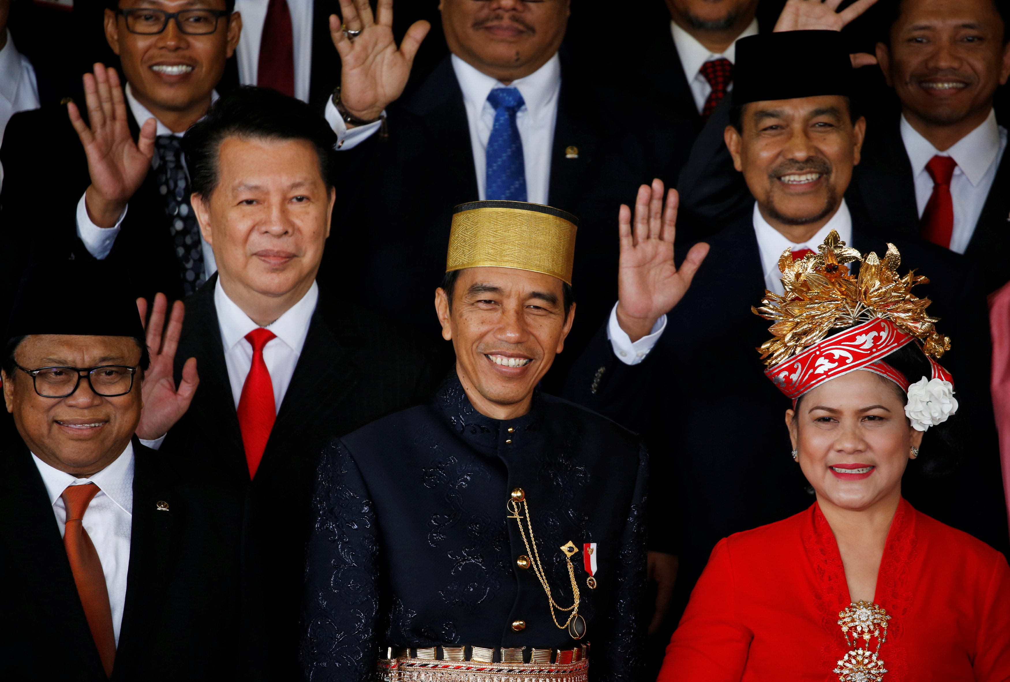 رئيس أندونيسيا وزوجته