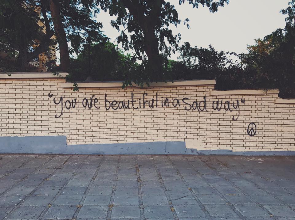 you are beautiful in a sad way