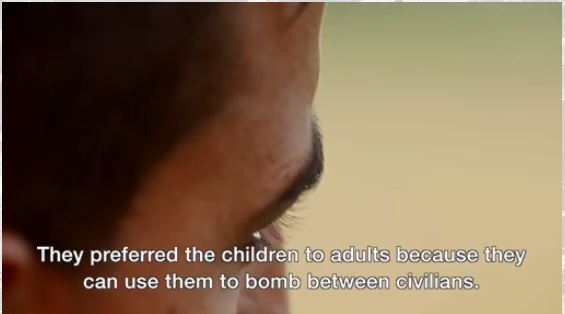 داعش تفضل الاطفال لانهم الاسهل فى حمل القنابل والتدريب
