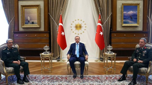 باقری يلتقى اردوغان
