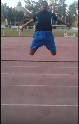 فرحة محمد عقب كسر الرقم القياسى