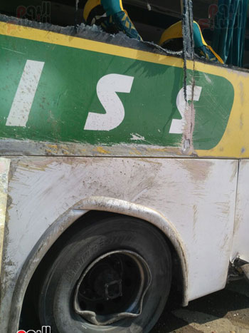 تهشم اتوبيس