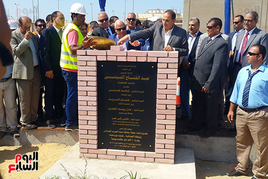 وضع حجر الاساس لمحطة معالجة المخلفات الصناعية جنوب بورسعيد (1)
