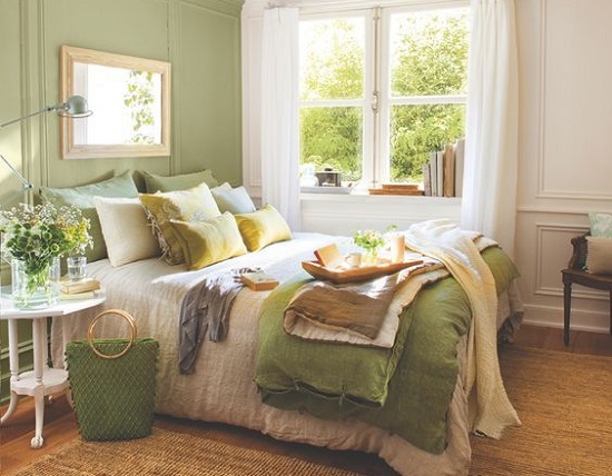 الوان غرف نوم ـ الأخضر فى غرف النوم