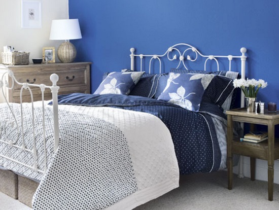 الوان غرف نوم ـ غرفة نوم بالأزرق