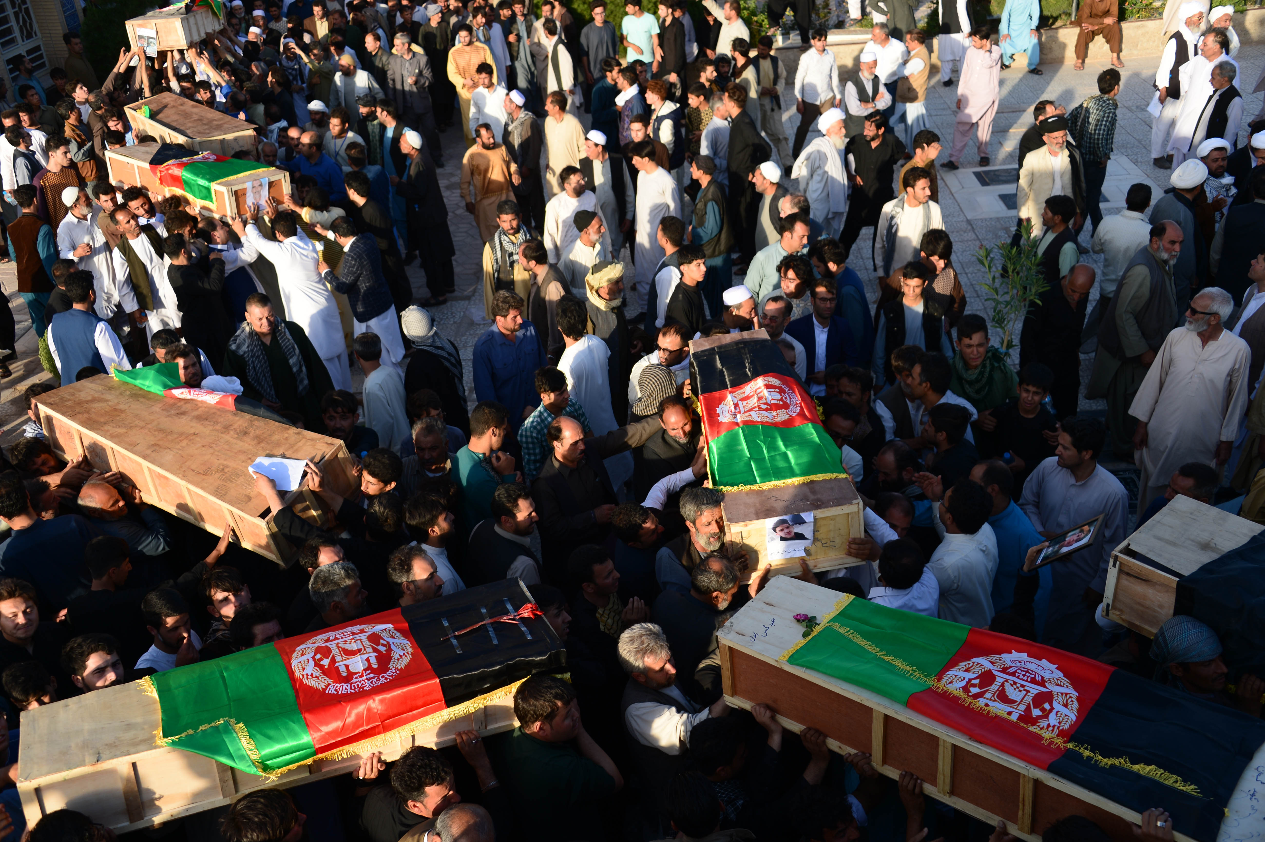 تشيع الجثامين قتلى تفجير هرات الأفغانى