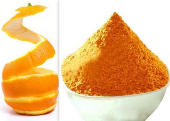 مسحوق برتقال لتفتيح البشرة