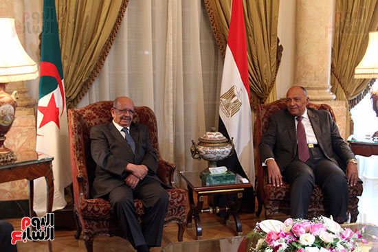 مؤتمر وزير الخارجيه سامح شكرى ووزير خارجية الجزائر (9)