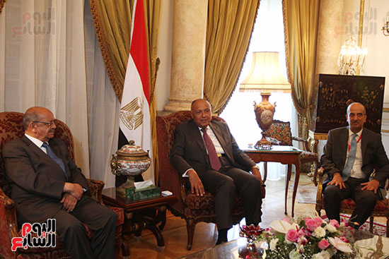 مؤتمر وزير الخارجيه سامح شكرى ووزير خارجية الجزائر (6)